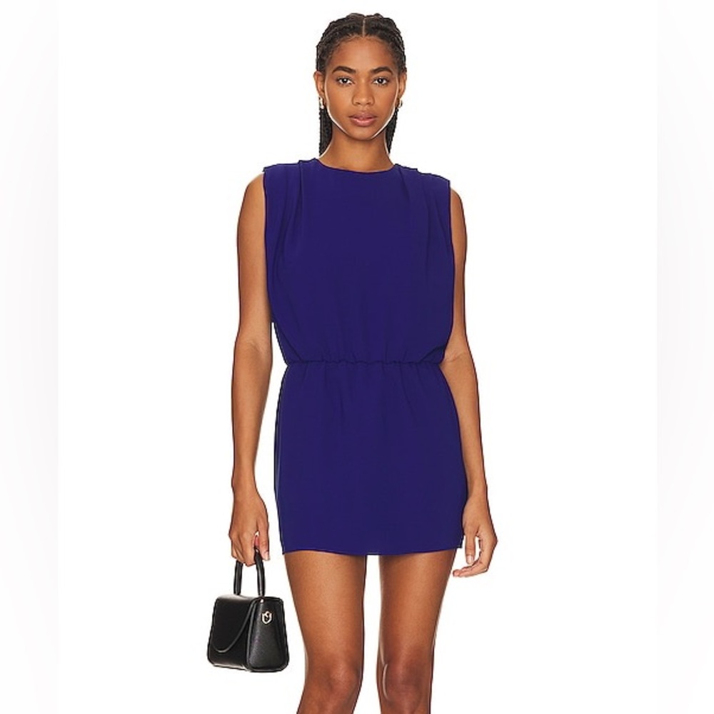 Amanda Uprichard Caprianna Romper in Sapphire